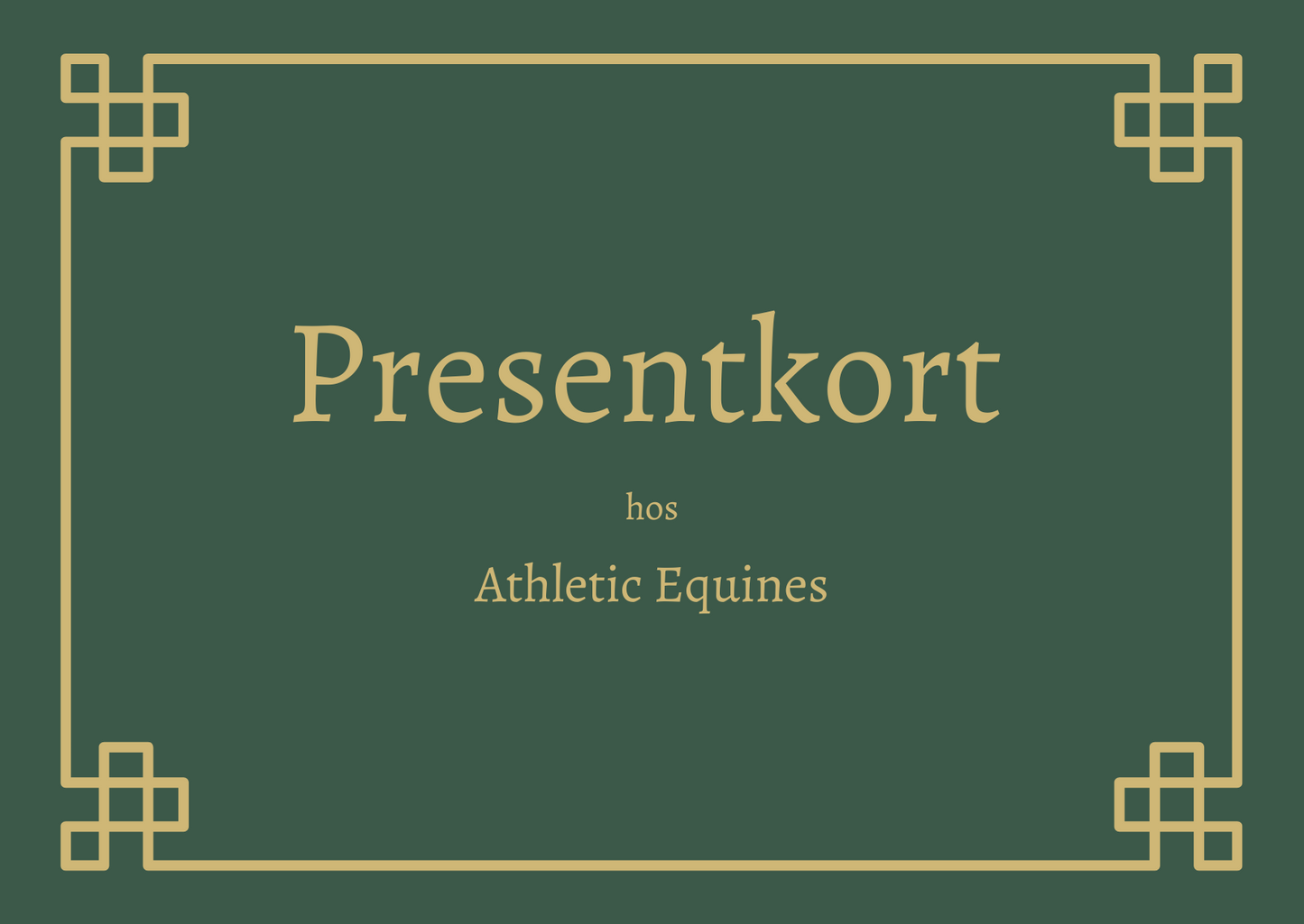 Presentkort Athletic Equines